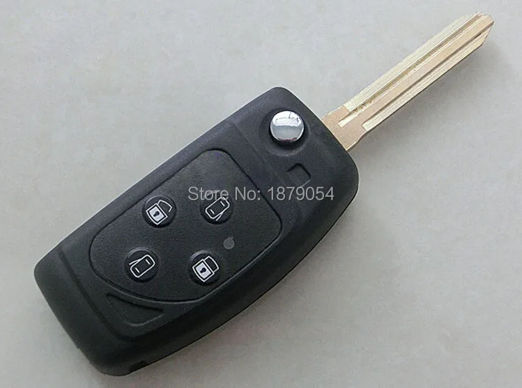 10 шт./лот для Toyota Alphard Camry eiz Corolla RAV4 модифицированный откидной складной чехол для дистанционного ключа 4 кнопки Брелок чехол для ключей