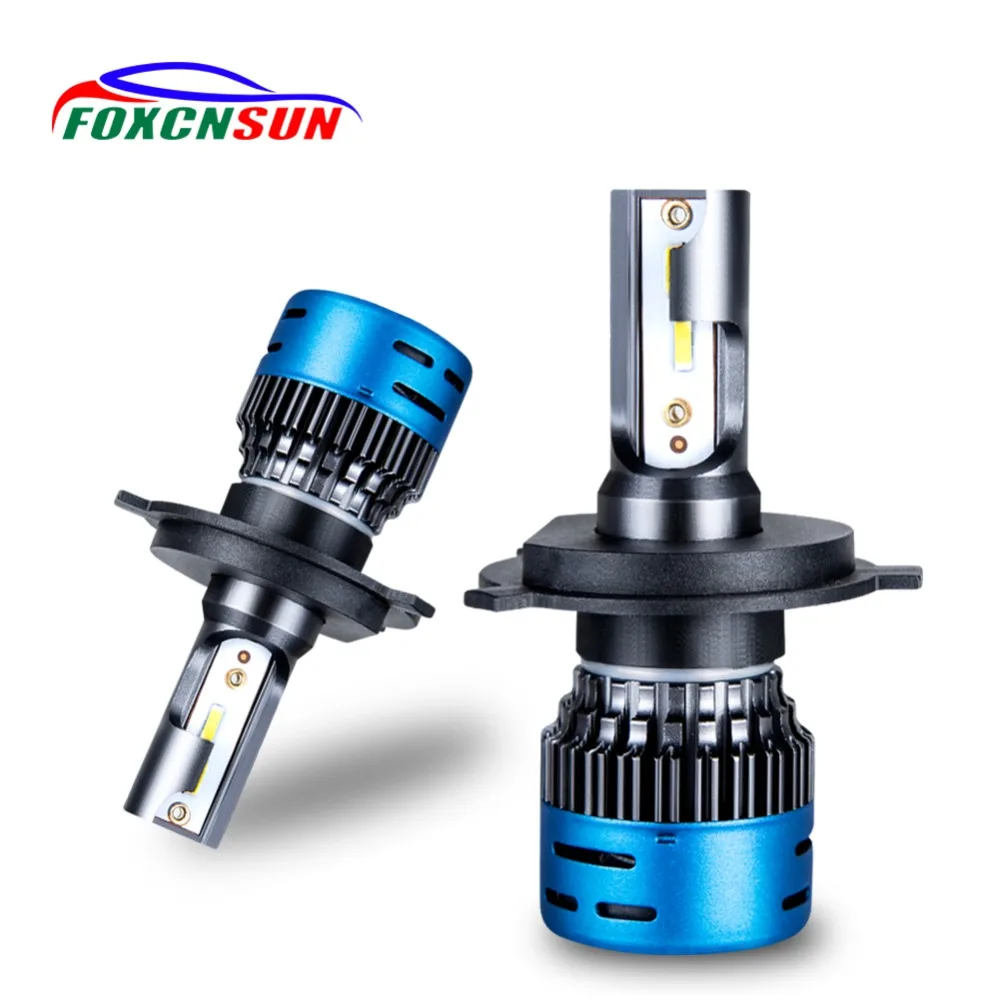 Foxcnsun H4 LED 1860 Чип 6000K Автомобильная фара Лампа Hi Lo Авто ампула 40 Вт 9600LM 12 В для JEEP Lada