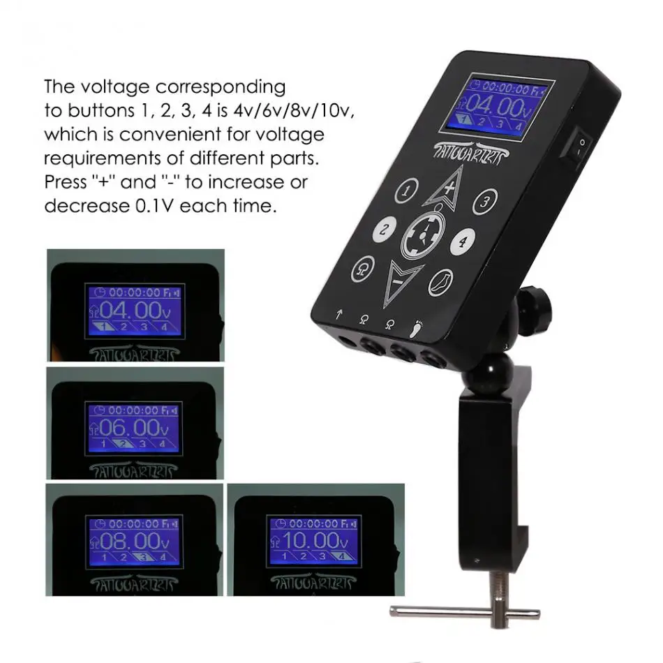 2 типа цифровой lcd сенсорный экран двойной цифровой татуировки Блок питания для ED-580 тату-машина оборудование для энергоснабжения