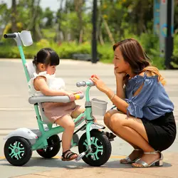 Детский трицикл, велосипед 1-2-3-6 лет, детская коляска-коляска, детский велосипед, три колеса, коляска 2 в 1, багги 3 коляска на колёсах