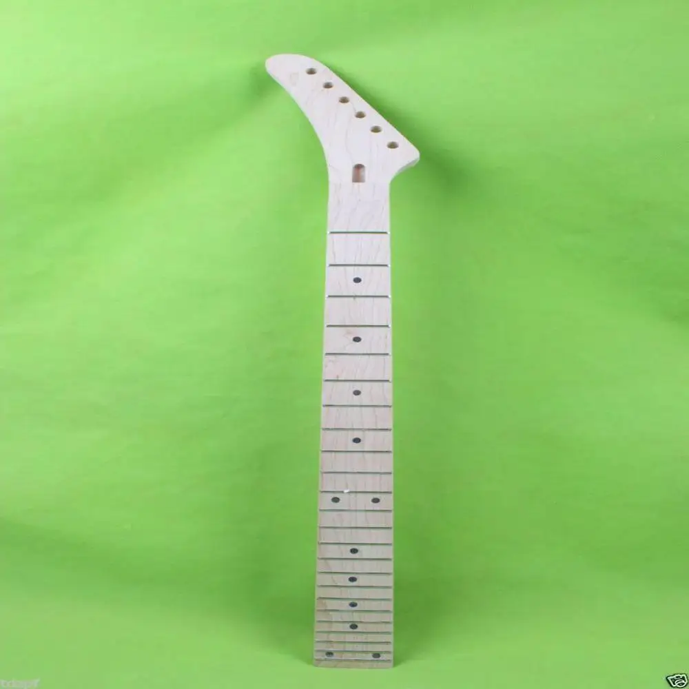 

Electric guitar neck 25.5 inch 24 fret maple banana headstock Left hand