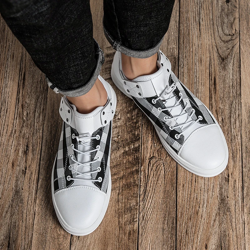 CNFIIA الأزياء رياضية حذاء رجالي عارضة أسود Wihte تزلج الأحذية الذكور أحذية مصممين 2019 الربيع الصيف الفاخرة