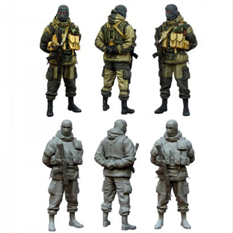 1/35 Современный русский солдат 2014 набор 4 полимерная модель солдата GK современный