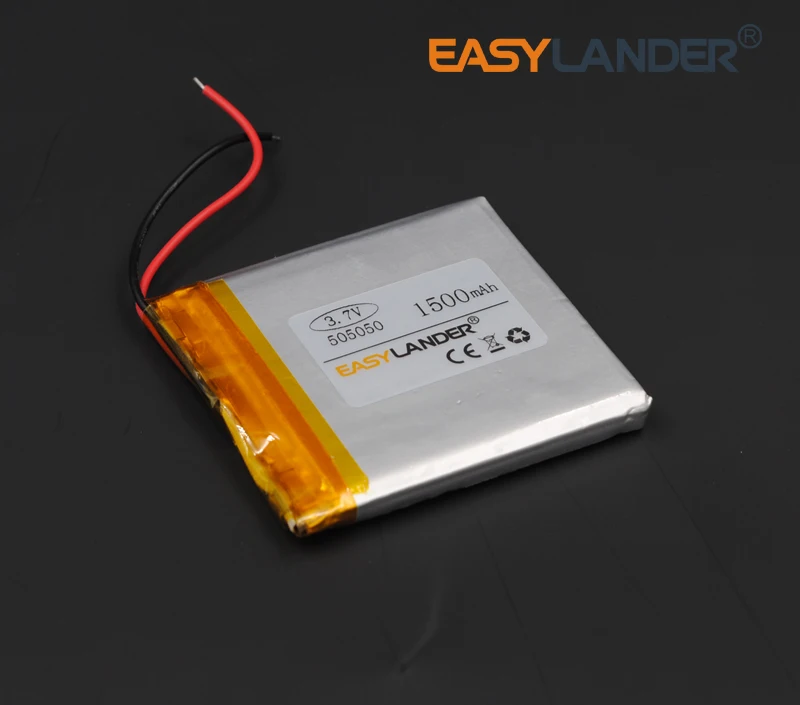 3.7V 1500mAh 505050 Rechargeable li Polymer Li-ion Battery For MP3 Mp4 PAD DIY bluetooth Vedio Tablet PC mobile 055050 | Электроника