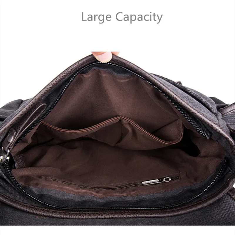 Практичные деловые сумки-мессенджеры для мужчин, студентов, а++ Холщовая Сумка через плечо, Ретро стиль, однотонная Повседневная офисная дорожная сумка