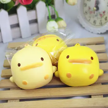 

1PCS Kawaii Cute Duck Phone & Bag Accessories Squishy Slow Rising Scented Sweet Cream Charms Bread Kids Toy Gift Wholesale