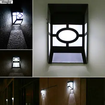 

hot sell waterproof solar wall lamps ABS Solar LED Path Light Outdoor Garden wall lightings Yard Path Fence Lamp