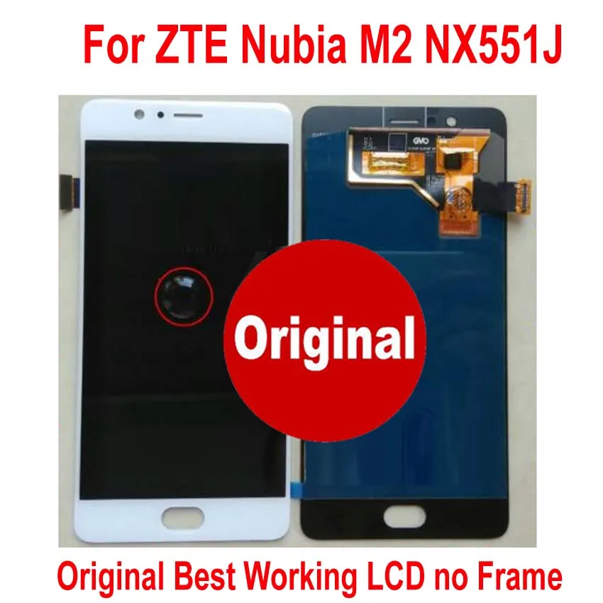 Протестированный рабочий стеклянный датчик для zte Nubia M2 NX551J ЖК-дисплей, сенсорная панель, дигитайзер в сборе или+ рамка