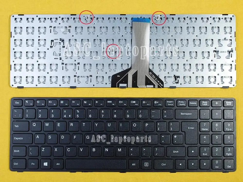 Новая английская клавиатура QWERTY для LENOVO Ideapad 100 15 100-15IBD 100-15IB B50-50 Lapotp черная рамка |