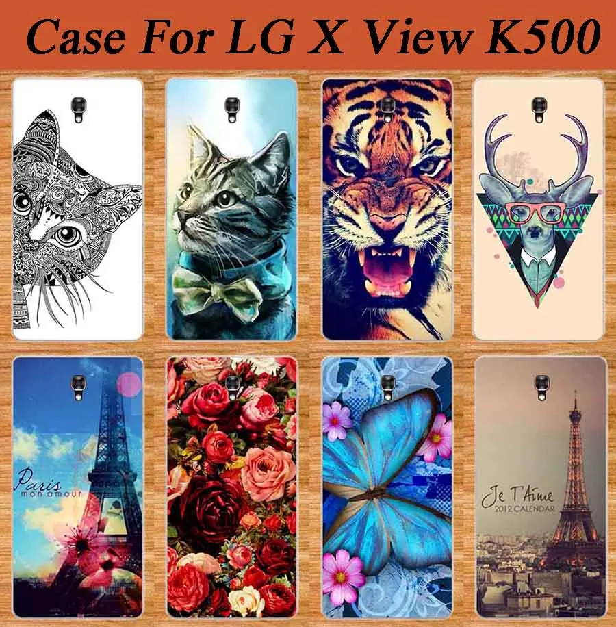 Модный чехол для телефона с новыми узорами жесткий рисунком сделай сам LG X view K500DS