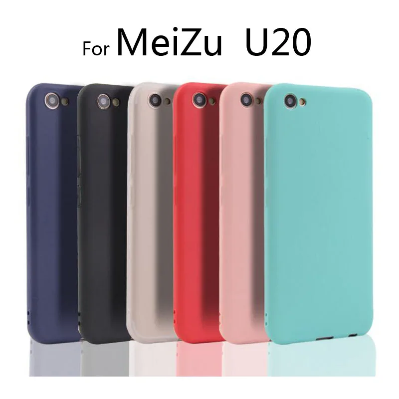 

Ricestate Brand case for Meizu U20 Silicone TPU soft case for Meizu U20 U 20 Ultra thin Matte Solid Colors Cover Back case