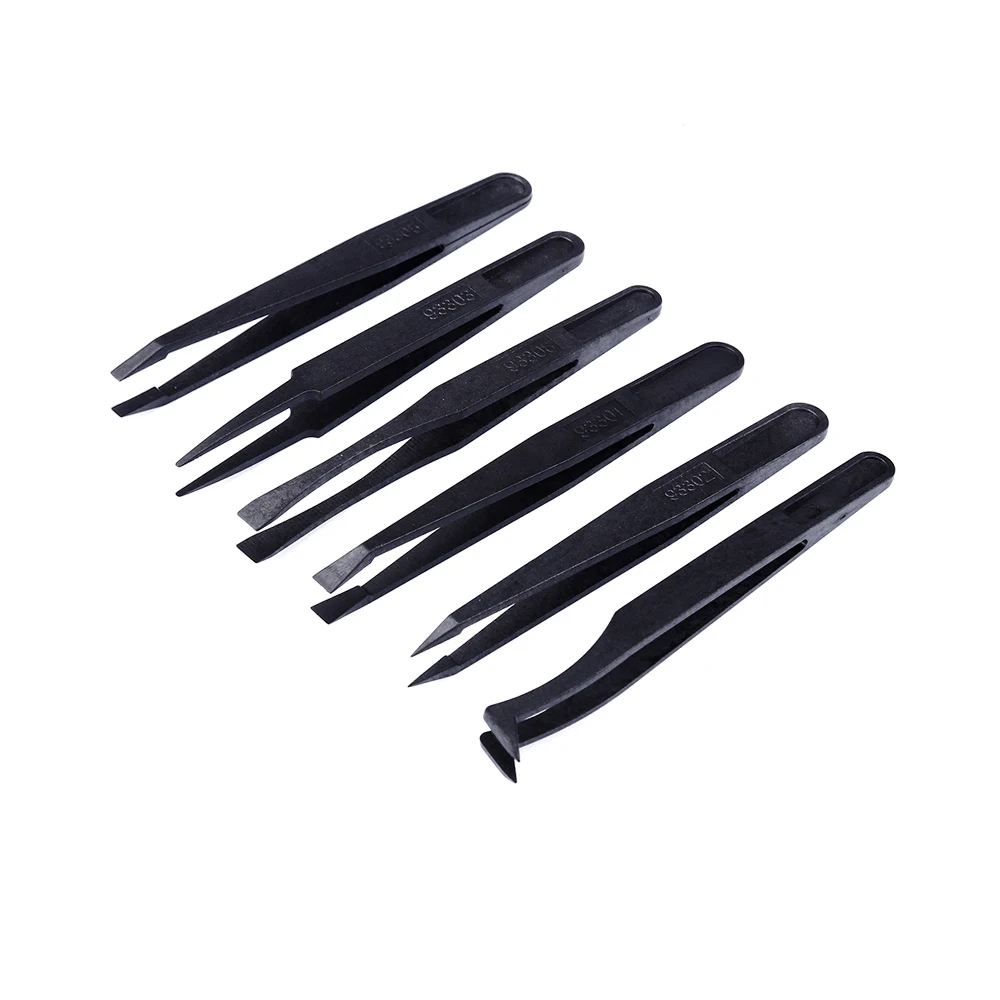 Electrónica Anti-estática Pinzas de plástico ESD Pinzas para iPhone Tablet PCB reparación herramientas de mano Pinzas Electrónica Anti-estática Pinzas de plástico ESD Pinzas para iPhone Tablet PCB reparación herramientas de mano Pinzas
