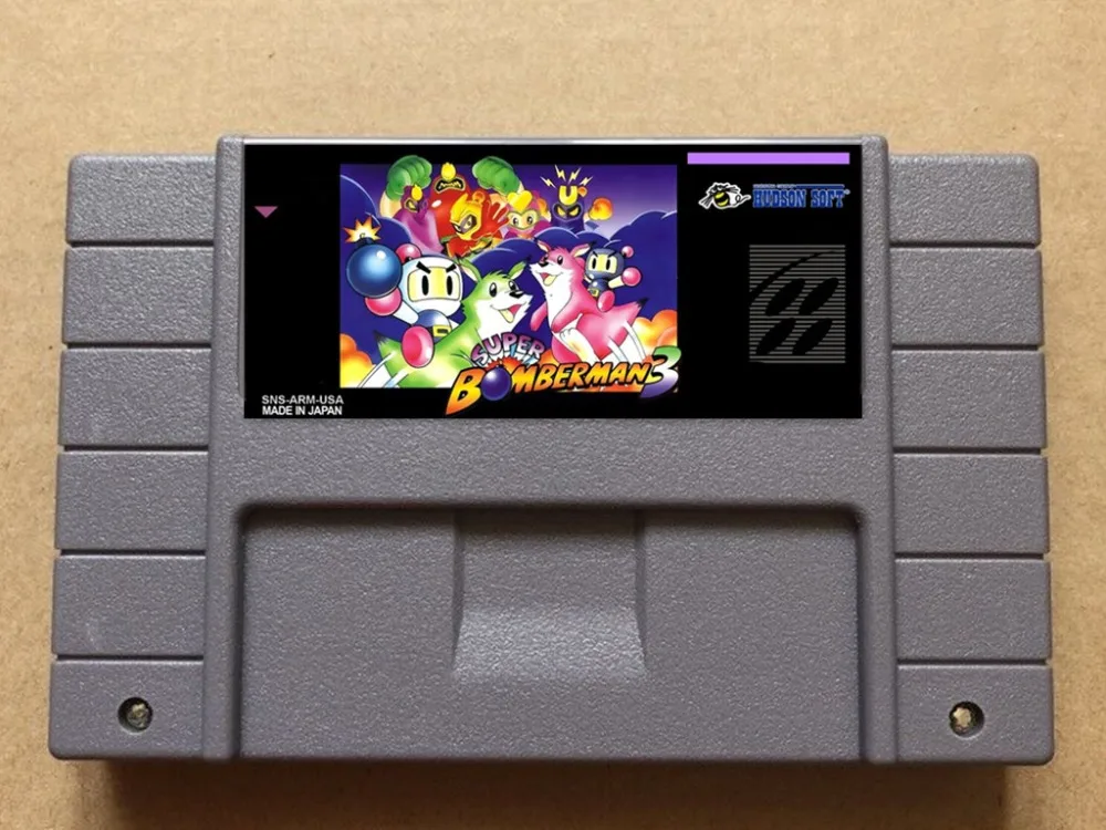 

Super Bomberman 3 USA-NTSC version 16 bit 46 pins video games !