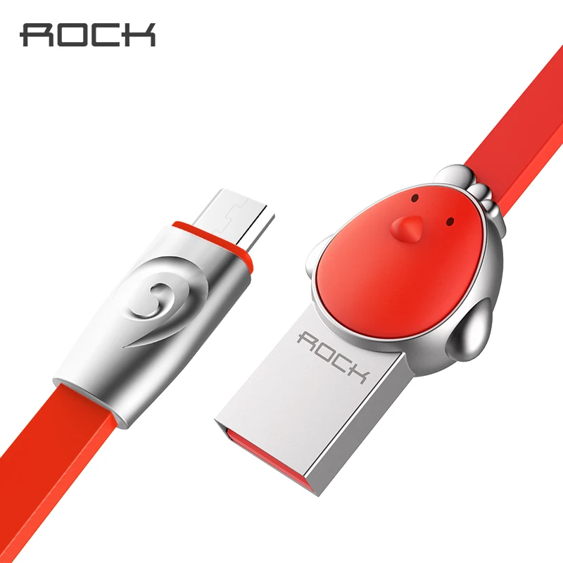 ROCK Micro USB кабель для Xiaomi Зодиак шаблон Быстрая зарядка кабель для samsung htc huawei LG sony Nokia Android устройства