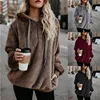 Kawaii S-5XL New Women Hoodies Zipper Girl Winter Loose Fluffy Women's Hooded Jacket Warm Outerwear Coat Cute Sweatshirts ► Photo 3/6