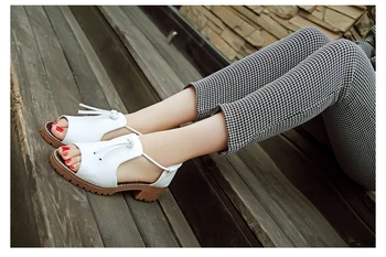 

Fashion Women Sandals Summer Shoes Slip On Gladiator Sandals Women Shoes Thick Heel Peep Toe Sandals Women Shoes For Students