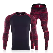 Осенне-зимний комплект термобелья для мужчин, Брендовое быстросохнущее растягивающееся камуфляжное 3D мужское термо нижнее белье для фитнеса, кальсоны Hi-Q