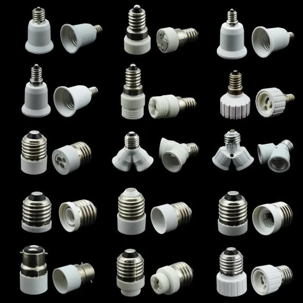 

Led Lamp Bulb Base Conversion Base Socket Light Bulb Lamp Holder Adapter G9 E14 E12 E17 GU10 Plug Converter Home Light&Lighitng
