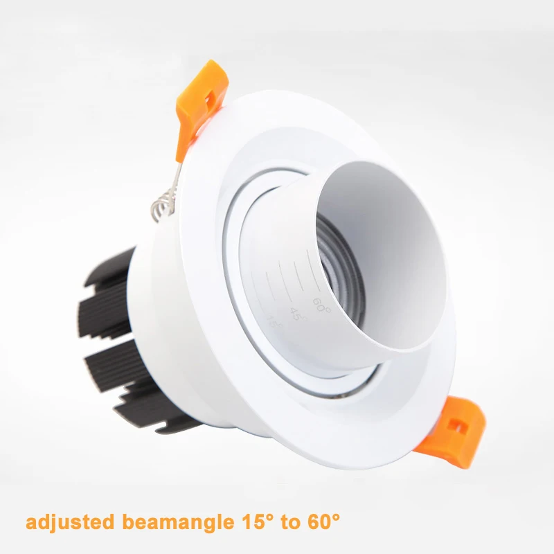 

9W 12W High Quality HKOSM Dimmable Led Downlight beamangle 15 45 60 degree cob led spot home indoor led down lights lighting