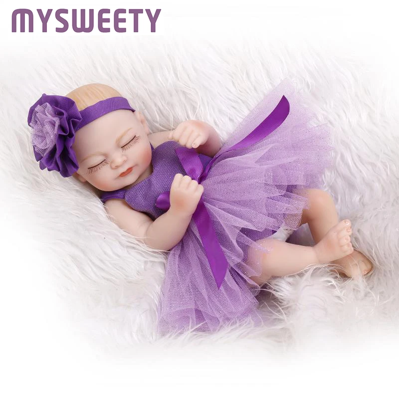 26cm Baby Girls Silicone Mannequins Display Newborn Dolls Infant