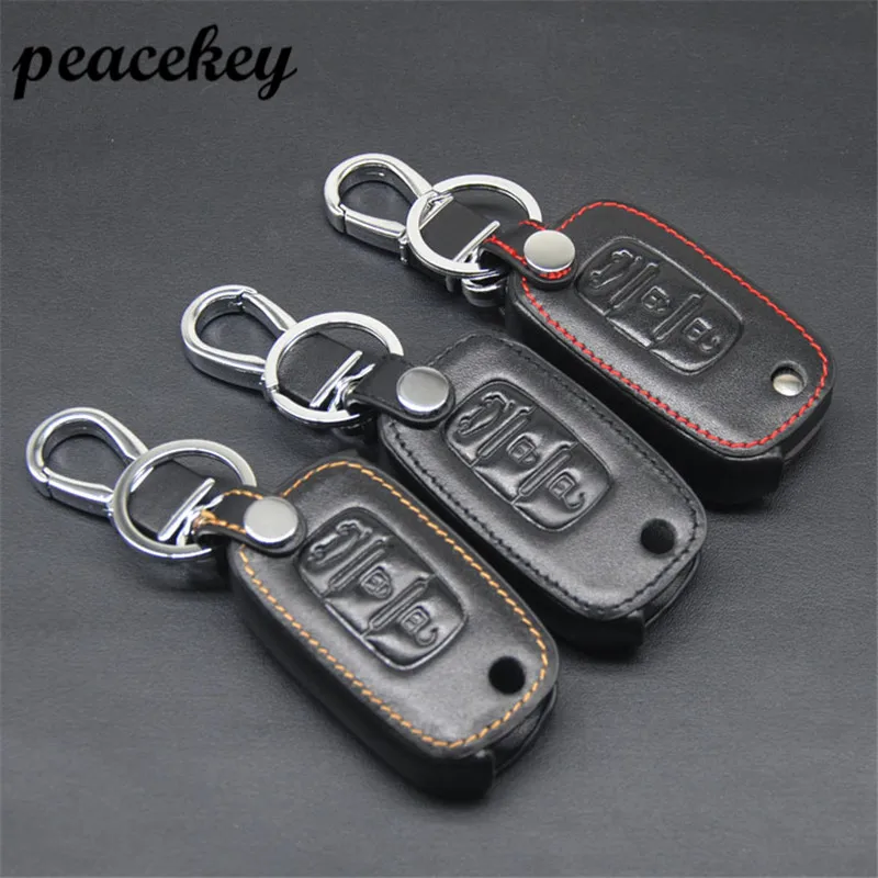 

Peacekey Remote 3 Buttons Car key Leather Case Fob Cover For LADA Sedan Largus Kalina Granta Vesta X-Ray XRay For Renault