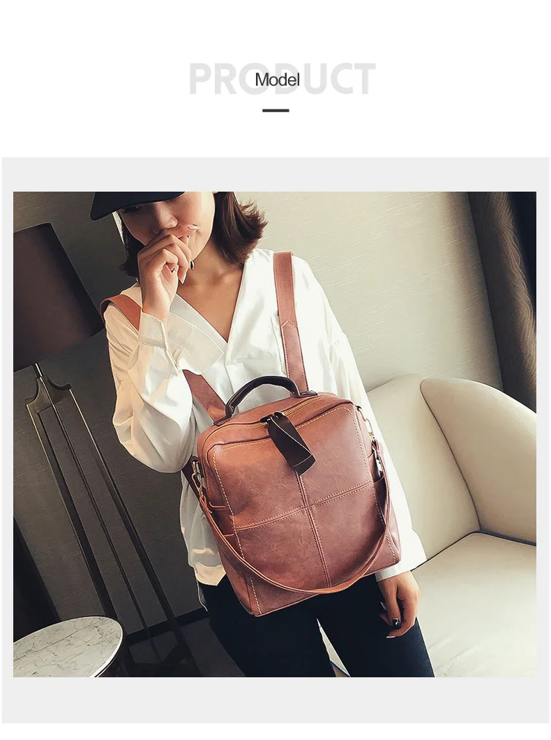 Женский многофункциональный рюкзак, мягкая кожаная сумка на плечо, Женский Большой однотонный рюкзак для девочек-подростков, школьные рюкзаки для путешествий, Mochila XA1203H