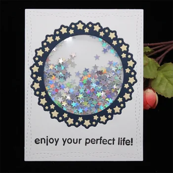 

ZFPARTY Star Doily Metal Cutting Dies Stencils for DIY Scrapbooking/photo album Decorative DIY Paper Cards