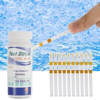 

3 in 1 Swimming Pool SPA Hot Tub Water PH Chlorine Hardness Test Paper Strip tool
