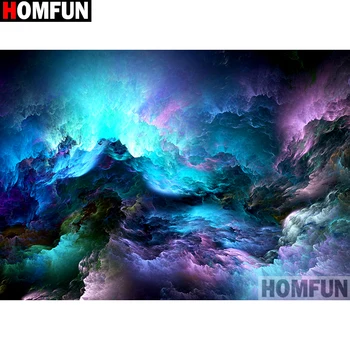 

HOMFUN Full Square/Round Drill 5D DIY Diamond Painting "Colored water" Embroidery Cross Stitch 5D Home Decor Gift A14072