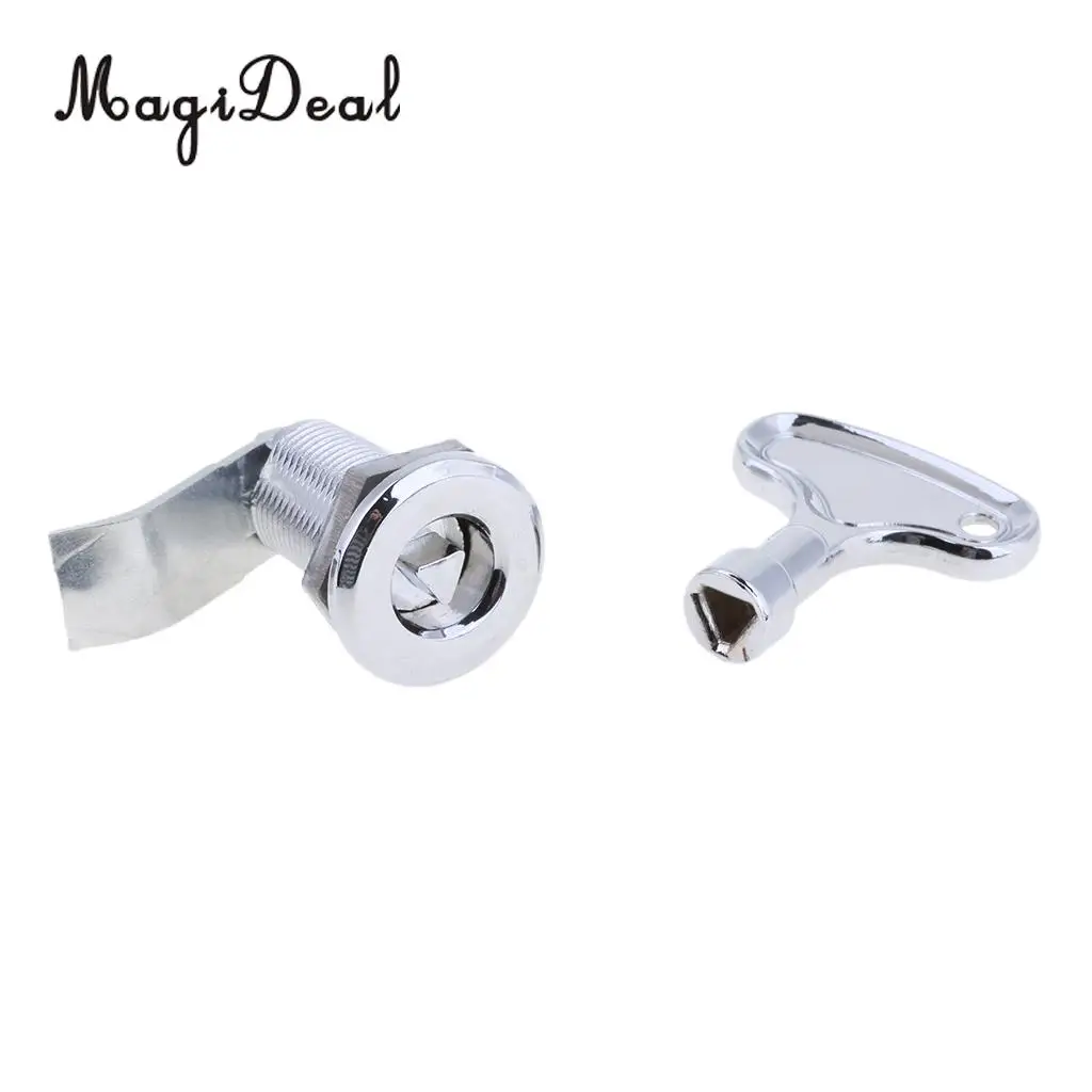 MagiDeal Boat Marine Stainless Steel Triangulation Pull Ring Door Lock Latch