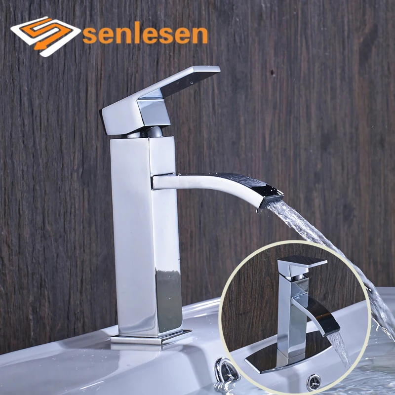 

Free Shipping Cheap Price High Quality Bathroom Basin Sink Mixer Faucet Chrome Finish