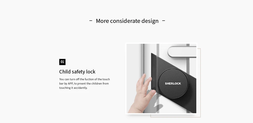 Xiaomi Upgrade Version Sherlock Smart Stick Lock S Safety Protection Bluetooth Wireless Close Lock App Smart Remote Control (9)