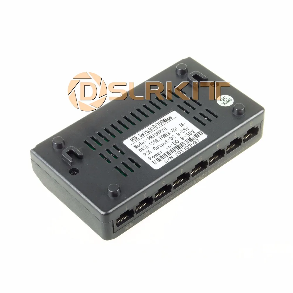 DSLRKIT 8 портов 6 PoE стандартная мощность через Ethernet без адаптера питания|power adapter|power