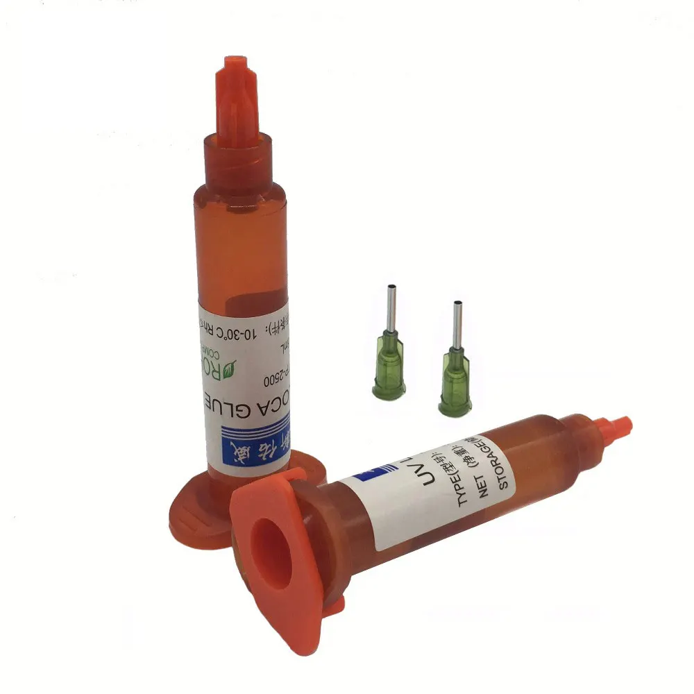 2pcs 5ML UV Glue LOCA Liquid Optical Clear Adhesive For iphone For Samsung ect & Repair Universal Mobile Phone Glass Lens 2pcs 5ML UV Glue LOCA Liquid Optical Clear Adhesive For iphone For Samsung ect & Repair Universal Mobile Phone Glass Lens