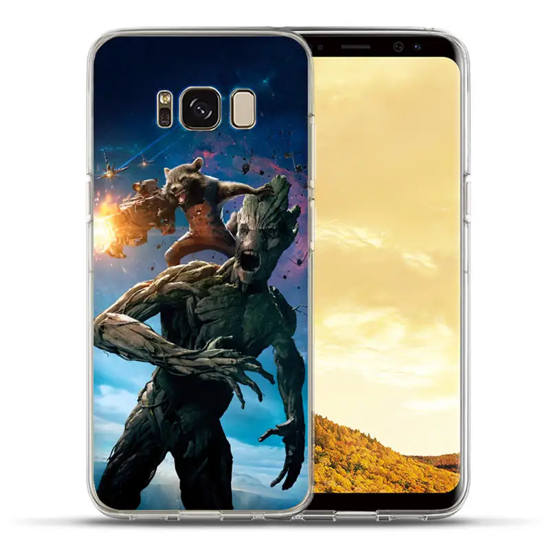 Для samsung Galaxy S8 S9 Plus S6 S7 Edge Note 8 роскошный чехол с героями Marvel, Мстители, силиконовый чехол, Coque Capinha Etui - Цвет: 17