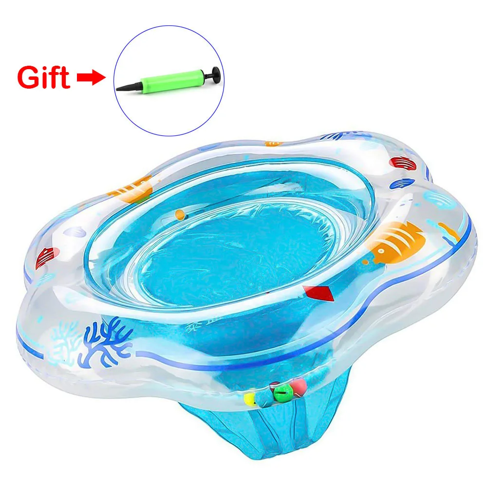 Baby Swimming Ring(Give a Inflatable tube)Summer Inflatable Swimming Circle Toddler Pool Swim Ring Aid Toddler Safety Float Seat (8)