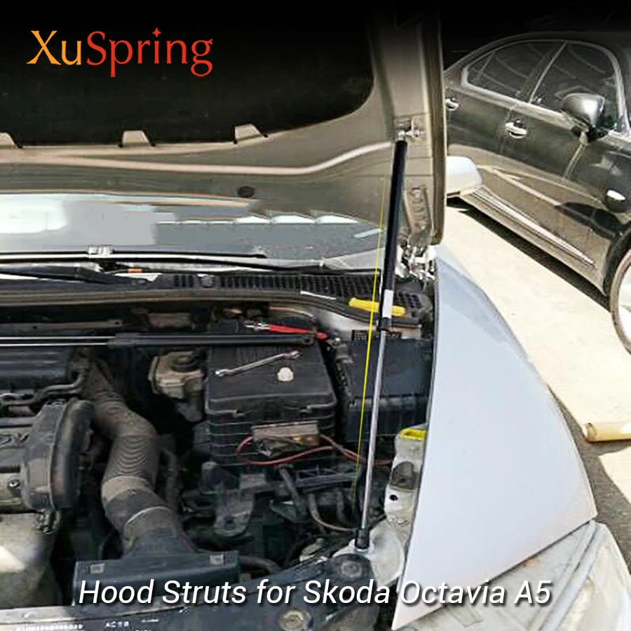

For 2007-2014 Skoda Octavia A5 Car-styling Refit Bonnet Hood Gas Shock Lift Strut Bars Support Rod Hydraulic Rod Accessories