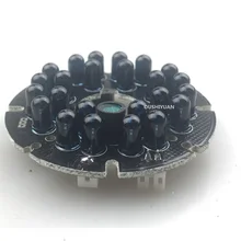 CCTV светодиодный инфракрасный светильник 24 шт. лампы доска 90 градусов для камер видеонаблюдения ночного видения CCTV аксессуары