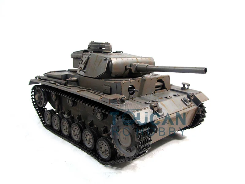 Металл Mato 1/16 Panzer III rc Танк комплект модель инфракрасный откатный серый 1223 TH00664