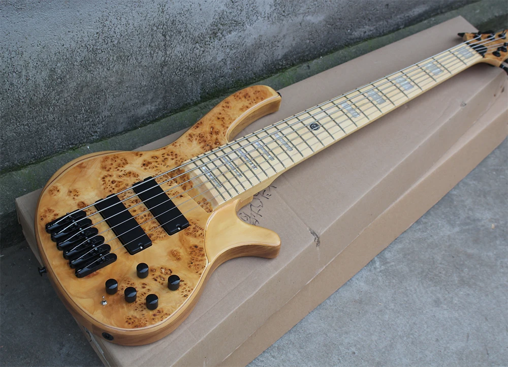 

6 Strings Electric Bass Guitar with Black Hardwares,24 Frets,Rosewood Fretboard,Dilated Chord Lengh,offering customized services