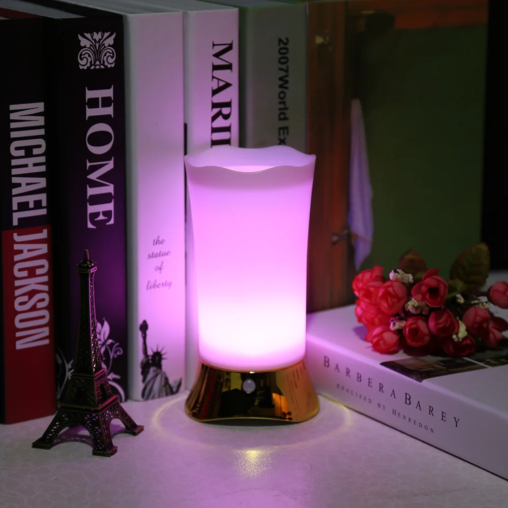 AA Battery Powered Multi Color LED Night Lights Remote Control For