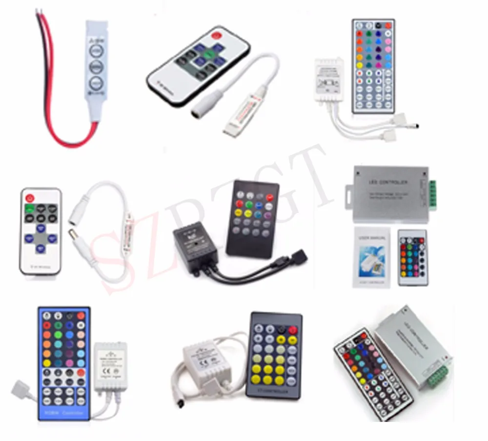 

LED Strip Light Mini 3/24/44 Key IR Remote Wireless Controller Wifi LED RGB Controler DC12V MIni Wif 3 key For 3528 5050 RGB