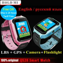 2017 Nueva Pantalla Táctil Y21 Q528 Niños Del Reloj Del GPS con La Cámara iluminación Reloj Inteligente Sleep Monitor de GPS SOS Reloj Bebé PK Q60