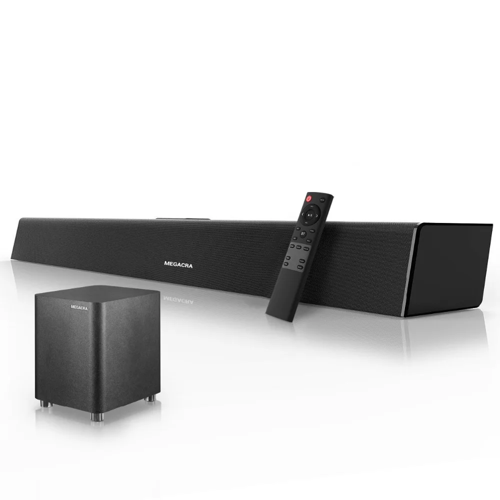 120W Home Theater Sound System Soundbar TV Bluetooth Speaker Support Optical AUX Coaxial Sound Bar Subwoofer Speakers For PC TV