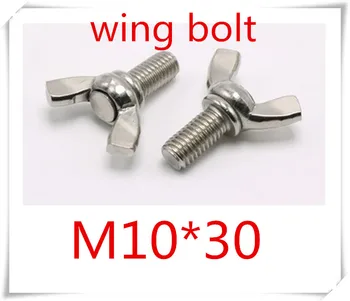 

10pcs Stainless Steel 304 M10*30 butterfly Wing Bolt Screw a2-70