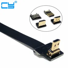 Angled FPV Micro HDMI to HDMI FPC Flat Cable for Gopro HERO 4 HERO 3 SJCAM SJ5000 SJ4000 Xiaomi yi 5cm 10cm 20cm 30cm 50cm 80cm Angled FPV Micro HDMI to HDMI FPC Flat Cable for Gopro HERO 4 HERO 3 SJCAM SJ5000 SJ4000 Xiaomi yi 5cm 10cm 20cm 30cm 50cm 80cm
