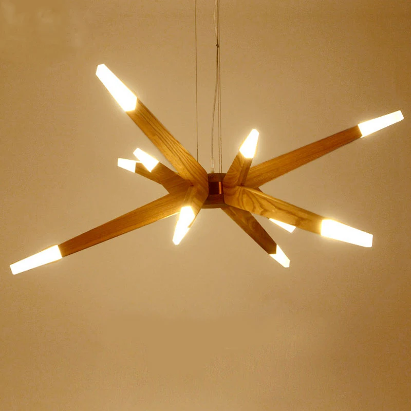 

Japanese-style Sun Wood LED Pendant Light Tree shrew Suspension Lamp For Parlor restaurant cafe Store Home Pendant lights AL024