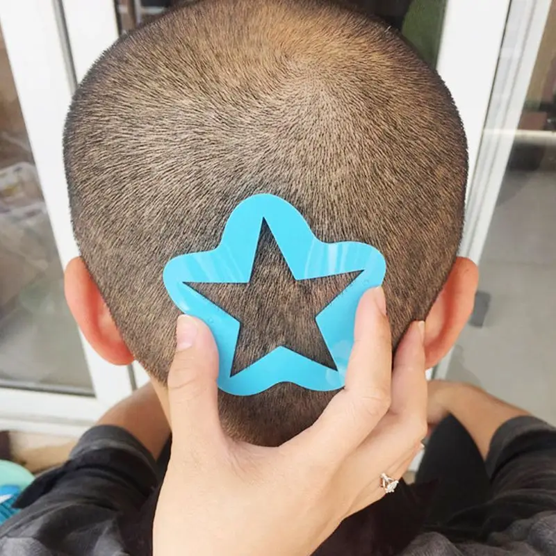 

Hair Styling Tattoo Template Stencil Trimmer Salon Barber DIY Hairdressing Model