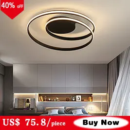 Lâmpada do Teto para Casa Luz de Teto Metal Moderno Moderna Lustre Quarto Varanda Luz Estrela Lâmpada Preto & White18w Led 4 Cheap Luzes de teto