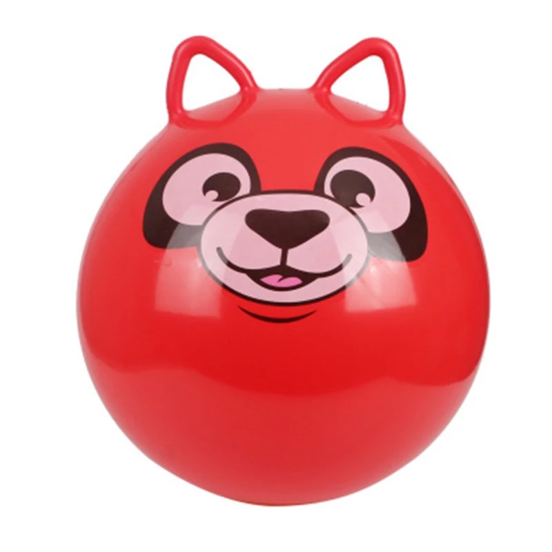 New 18" Cat Ear Inflatable Jump Ball Hopper Bounce Retro Ball With Handle Gift